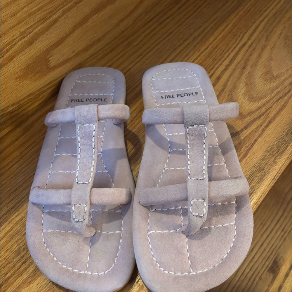 Free People Purple Sandals Toe Loop